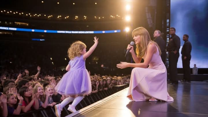 A 5 Year Old Rushed to the stage during Taylor Swift’s Concert saying she has an URGENT message, and the Popstar Stops Everything she’s doing to listen… See Video and Full details