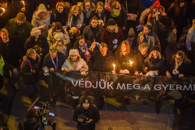 Breaking : Thousands of protesters march in Hungary, demanding Viktor Orban quit over child abuse scandals!