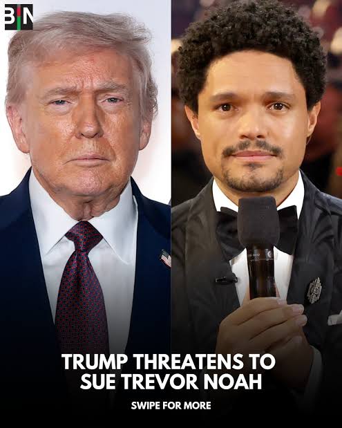 JUST IN: 🇺🇸 President Trump says he will sue Grammy host Trevor Noah for claiming he visited Epstein Island. President Trump: “I have never been to Epstein Island… I will be sending my lawyers to sue this poor, pathetic, talentless dope...