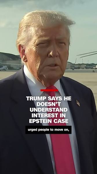 Just in : Trump with Howard Lutnick: "I don't understand why the Jeffrey Epstein case would be of interest to anybody. It's pretty boring stuff."