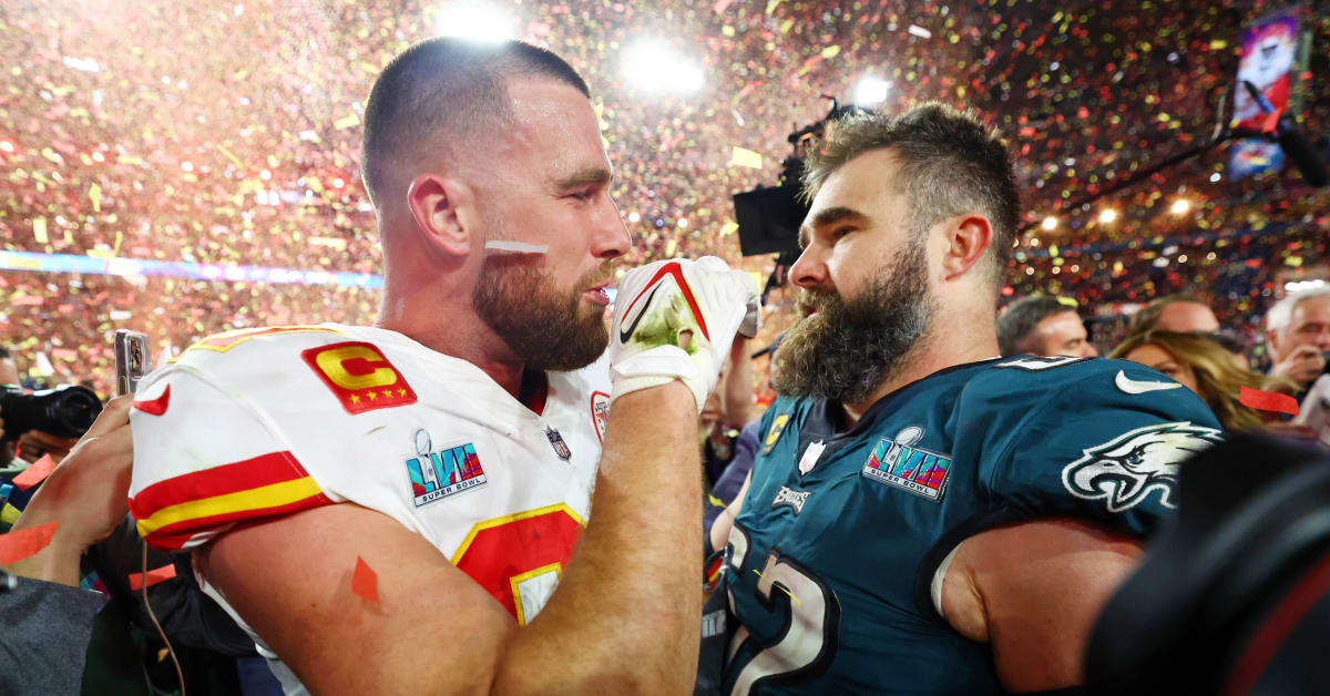 Travis Kelce slams brother Jason's 'bulls***' reason for not cheering the Chiefs in next year's Super Bowl - as the retired Eagles star reveals the one way he would want Kansas City to LOSE