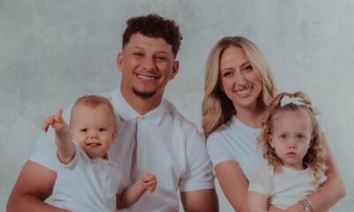 "Cute Family" Brittany and Patrick Mahomes share their new family portraits with adorable matching T-shirts.