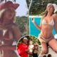 Inappropriate Display: Brittany, Wife of Patrick Mahomes, Flaunts Busty Figure in Red Bikini, Two Years Following Speculation on Breast Enhancement