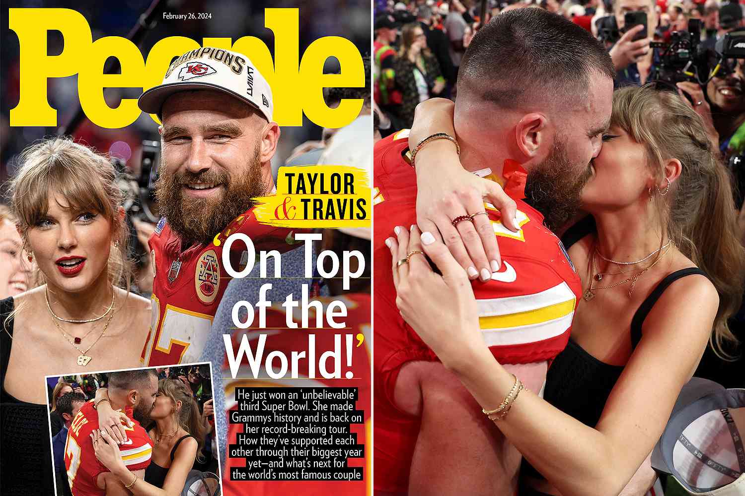 Travis Kelce 'the happiest I've ever been' in blossoming Taylor Swift relationship and Super Bowl glory with the Chiefs: 'I'm oozing life right now - everything seems to be full throttle'