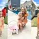 "Family Bond" Patrick Mahomes celebrates Easter with his family as the Chiefs QB and his wife Brittany help set up an egg hunt for their two children.