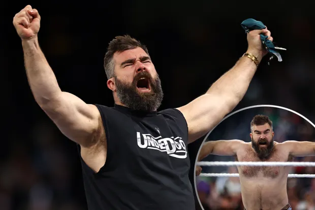 Jason Kelce 'would be welcomed back to WWE' after surprise WrestleMania appearance in Philadelphia was a major hit with wrestling fans