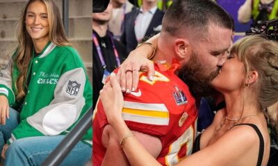 Exclusive :Kylie Kelce Says Witnessing Travis Kelce and Taylor Swift’s Love Story Has Been ‘Amazing’