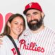 Jason Kelce and Wife Kylie All Smiles at Philadelphia Phillies Game as Retired NFL Star Throws First Pitch with Fletcher Cox