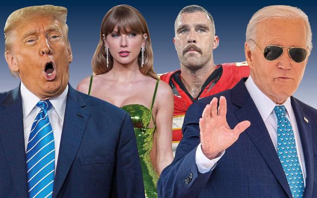 Fact Check : Taylor Swift and Boyfriend Travis Kelce Predict Donald Trump's Loss in 2024 Election, Rumors of Leaving US if Trump Wins.