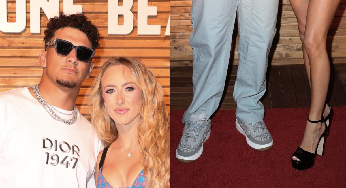 Patrick Mahomes Steps Out in Dior Sneakers While Wife Brittany Mahomes Goes Sky High in Miu Miu Platforms in Miami