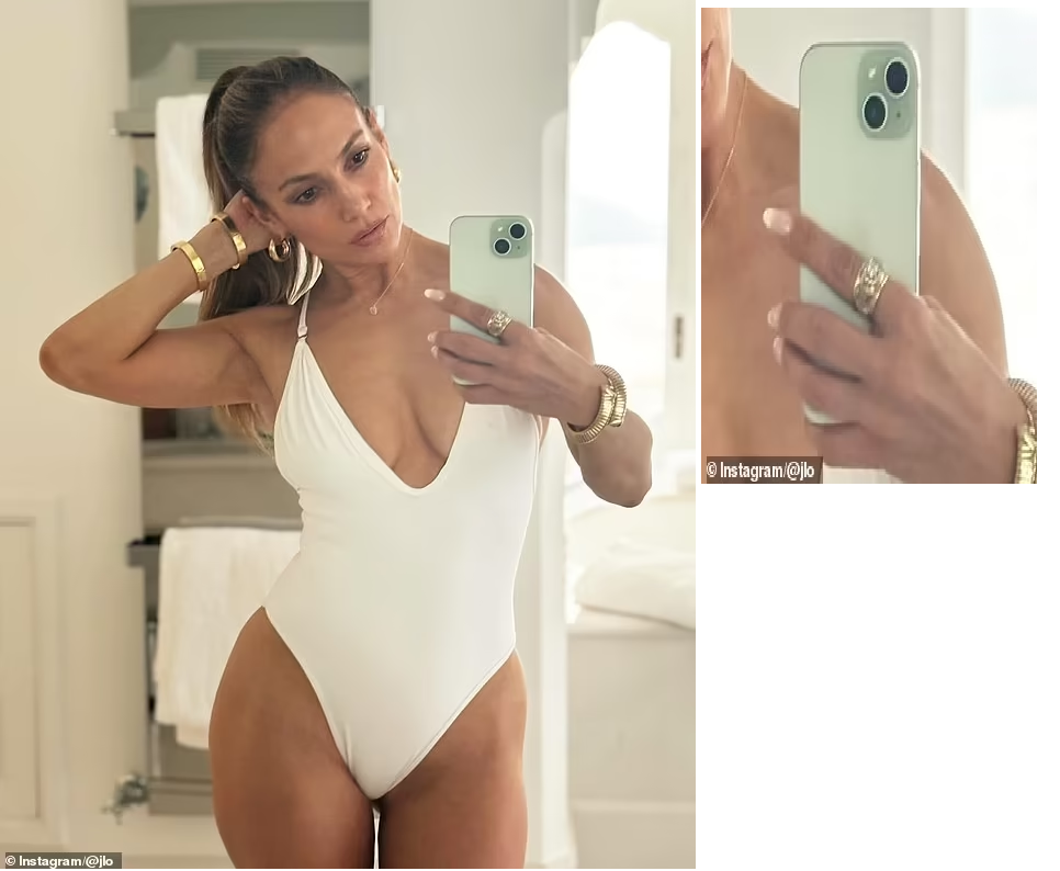 Jennifer Lopez posts a stunning swimsuit selfie on her 55th birthday