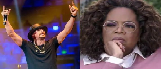 Kid Rock called Oprah Winfrey a "fr*ud" after the television icon endorsed....