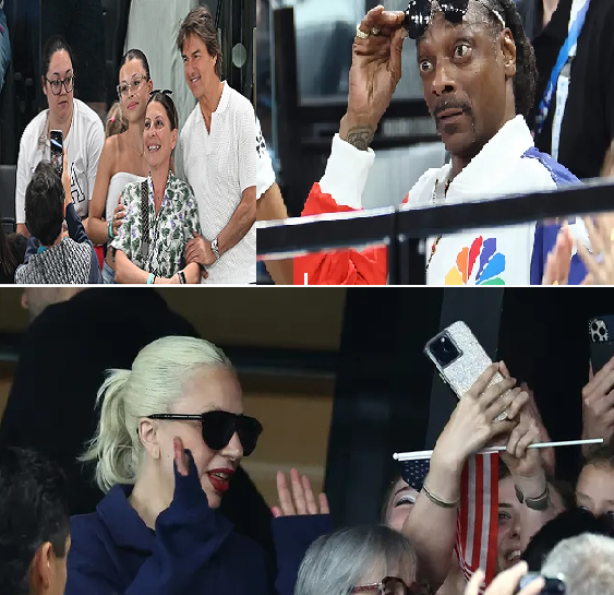 Tom Cruise, Snoop Dogg, Lady Gaga marvel at Olympic women's gymnastics competition