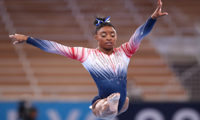 Watch Simone Biles incredibly nail a Yurchenko double pike vault at Olympics podium training