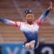 Watch Simone Biles incredibly nail a Yurchenko double pike vault at Olympics podium training