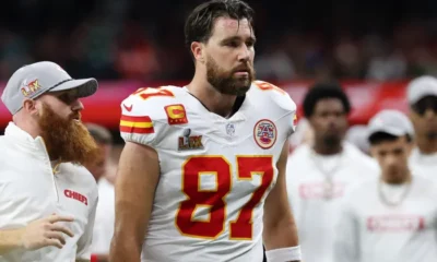 Travis Kelce's Behavior Before Super Bowl Sparks Strong Reaction admist the controversial between Him and Taylor Swift going on maybe they are still together or not...