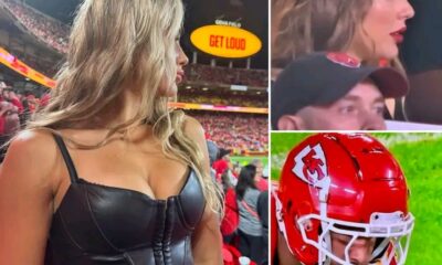BREAKING: Taylor Swift Looks Unrecognizable in Newly Shared Photos at the Chiefs vs. Raiders Game — In a Shocking Late Appearance to Support Fiancé Travis Kelce, the Popstar Was Spotted With an Unusual Busty Look and Fuller Lips, Sparking Plastic Surgery Rumors… But There’s One More Detail Eagle-Eyed Fans Noticed Taylor Swift Copied Exactly From Travis Kelce’s Ex, Kayla Nicole...