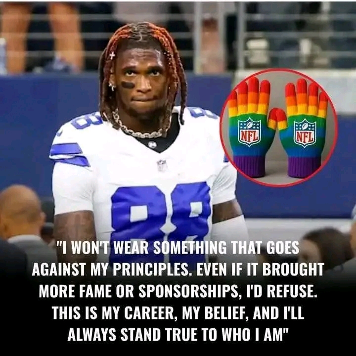 Dallas Cowboys star CeeDee Lamb shocked the NFL when, ahead of a major game, he publicly refused to wear custom-designed rainbow gloves meant to honor the LGBTQ community. Instead, Lamb bluntly criticized what he called the “WOKE agenda” and declared: “Even if that could get me more sponsorships, or even make me more famous, I still would not accept it. This is the stance of my career.”😡 Full details👇