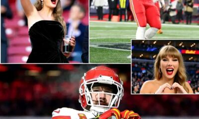 NEWS UPDATE: Watch Super-Excited Taylor Swift Celebrate Her Fiancé Travis Kelce’s First Touchdown at the Chiefs vs. Jaguars Game — She Jumps Up from Her Seat in the VIP Suite, Waves and Throws Up the Chiefs Flag in Pure Joy Before Doing Her Iconic Hand-Heart Gesture… Moments Later, Travis Spots Her and Responds with the Same Heart Symbol — Fans Can’t Get Enough! See Full Details and Watch the Full Clip Below