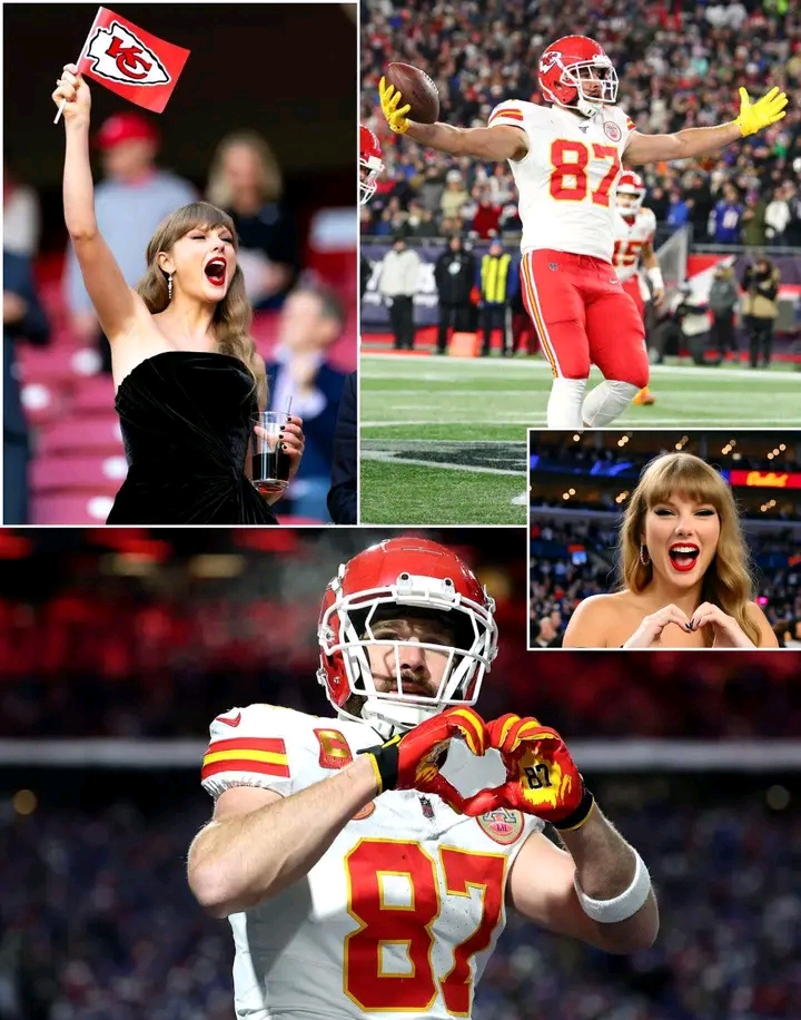NEWS UPDATE: Watch Super-Excited Taylor Swift Celebrate Her Fiancé Travis Kelce’s First Touchdown at the Chiefs vs. Jaguars Game — She Jumps Up from Her Seat in the VIP Suite, Waves and Throws Up the Chiefs Flag in Pure Joy Before Doing Her Iconic Hand-Heart Gesture… Moments Later, Travis Spots Her and Responds with the Same Heart Symbol — Fans Can’t Get Enough! See Full Details and Watch the Full Clip Below