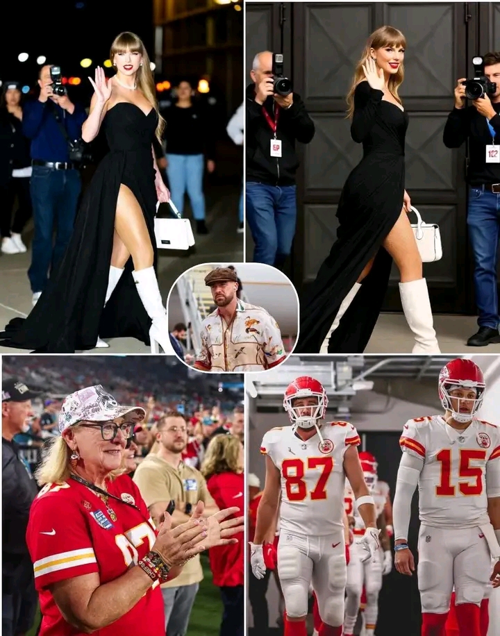 Breaking: Taylor Swift Makes a Stunning Surprise Late Appearance to Support Fiancé Travis Kelce at the Chiefs vs. Jaguars Game — Joined by Travis’ Mom Donna Kelce!