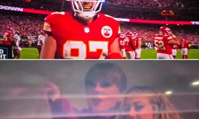 Breaking News : Travis Kelce gets his 83rd career TD and gestures to the suites where Taylor Swift and Brittany Mahomes are celebrating the touchdown together...