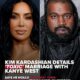 Kim Kardashian has opened up about the end of her marriage to Kanye West, saying the relationship is “toxic...