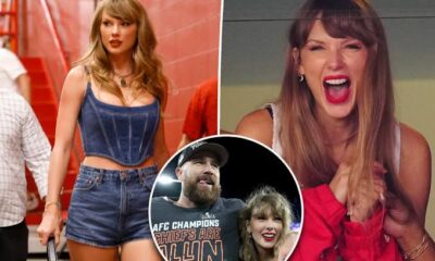 BREAKING NEWS : Taylor Swift Looks Unrecognizable in Newly Shared Photos at the Chiefs vs. Raiders Game — In a Shocking Late Appearance to Support Fiancé Travis Kelce, the Popstar Was Spotted With an Unusual Busty Look and Fuller Lips, Sparking Plastic Surgery Rumors… But There’s One More Detail Eagle-Eyed Fans Noticed Taylor Swift Copied Exactly From Travis Kelce’s Ex, Kayla Nicole...