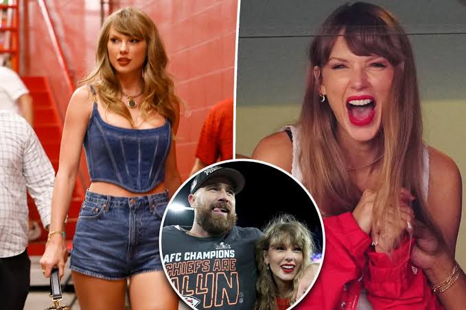 BREAKING NEWS : Taylor Swift Looks Unrecognizable in Newly Shared Photos at the Chiefs vs. Raiders Game — In a Shocking Late Appearance to Support Fiancé Travis Kelce, the Popstar Was Spotted With an Unusual Busty Look and Fuller Lips, Sparking Plastic Surgery Rumors… But There’s One More Detail Eagle-Eyed Fans Noticed Taylor Swift Copied Exactly From Travis Kelce’s Ex, Kayla Nicole...