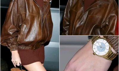 Taylor Swift served peak fall fashion in NYC. Stepping out at Chez Margaux, the superstar stunned in a chic all-brown look — pairing a cashmere turtleneck dress, oversized leather bomber jacket, and suede knee-high boots for a cozy yet luxe vibe. She accessorized with gold hoops, a Louis Vuitton watch, and her sparkling engagement ring from Travis Kelce. The “Bad Blood” singer proved once again she’s the queen of effortless autumn style...