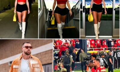 Taylor Swift’s Confusing Fashion Choice Leaves Fans in Total Shock as She Arrives Unexpectedly Late to the Chiefs vs. Commanders Game to Support the Struggling Chiefs — Who Were Already Locked in a Tough Match Against the Commanders. Moments After She Walked Elegantly Into the Stadium and Headed to the VIP Box, Travis Kelce Appeared Distracted and Lost Focus on the Field, Clearly Stunned by Her Look. Fans Are Now Asking: Was Taylor There to Motivate Her Man or to Confuse Him Even More?