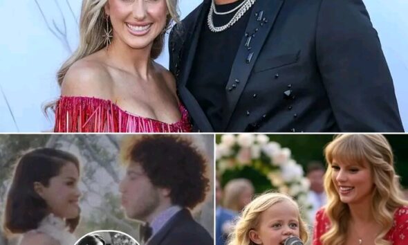 Breaking News: Brittany Mahomes shares a magical moment from Selena Gomez and Benny Blanco’s fairytale wedding as her 4-year-old daughter Sterling Skye stepped onto the stage and sang with a fearless charm that silenced the room