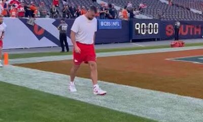 Chiefs tight and Travis Kelce is getting set for Sunday’s big AFC West clash between Kansas City and Denver Broncos...