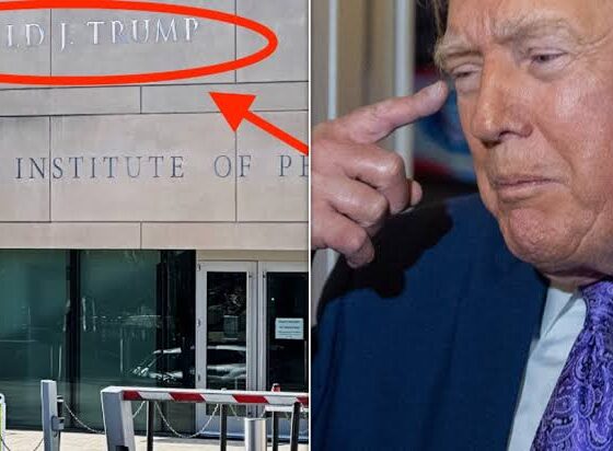 President Donald’s name has been emblazoned on the side of the building that houses the U.S. Institute of Peace, sparking mockery, and criticism that it’s a dictator-like thing to do, on social media...