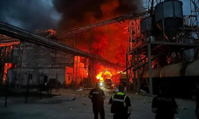 BREAKING: Ukrainian suicide drones have hit one of Russia’s largest oil refineries — the Yaroslavl facility is now on fire...