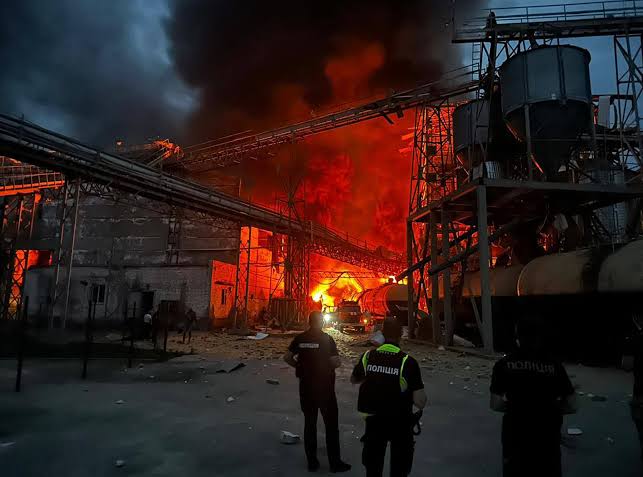 BREAKING: Ukrainian suicide drones have hit one of Russia’s largest oil refineries — the Yaroslavl facility is now on fire...
