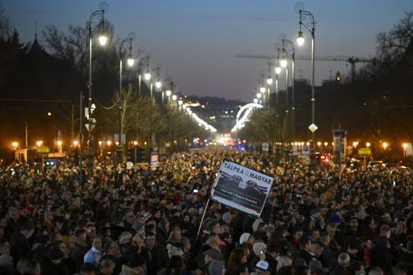 Breaking : Thousands of protesters march in Hungary, demanding Viktor Orban quit over child abuse scandals!