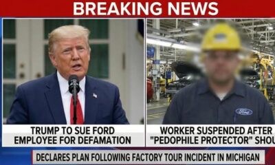 JUST IN: Donald Trump Declares Plan to Sue Michigan Ford Plant  Employee for Defamation Claims for shouting “Pedophile Protector” During Factory Tour, After the Worker Receives Suspension From Company Officials...
