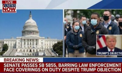 JUST IN: Senate Passes SB 5855, Formally Barring Law Enforcement Officers From Wearing Face Coverings While on Duty despite Donald Trump’s Objection...