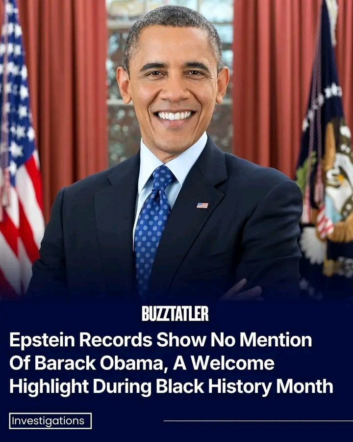 Breaking : The latest review of the Jeffrey Epstein files shows no listing or reference to Barack Obama, a detail circulating widely as Black History Month begins...