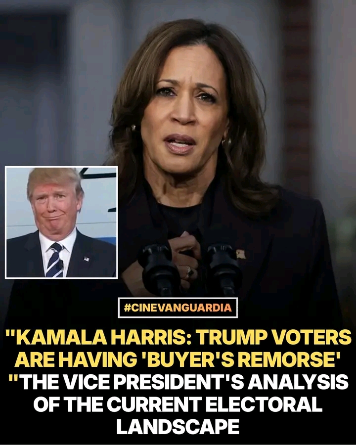 In a recent statement, Kamala Harris claimed that many people regret not voting for her and that Trump voters are experiencing "buyer's remorse.