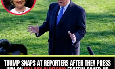 BREAKING: Tense Exchange as Trump Responds to Epstein Questions During a recent interaction with reporters aboard Air Force One, President Donald Trump was pressed about claims made by Hillary Clinton regarding the handling of records connected to Jeffrey Epstein.