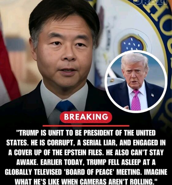 Ted Lieu publicly criticized President Donald Trump, raising concerns about leadership, transparency, and conduct during recent public appearances.