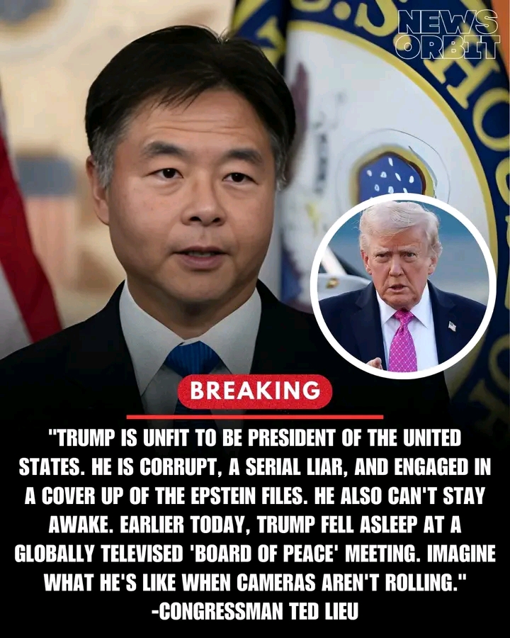 Ted Lieu publicly criticized President Donald Trump, raising concerns about leadership, transparency, and conduct during recent public appearances.
