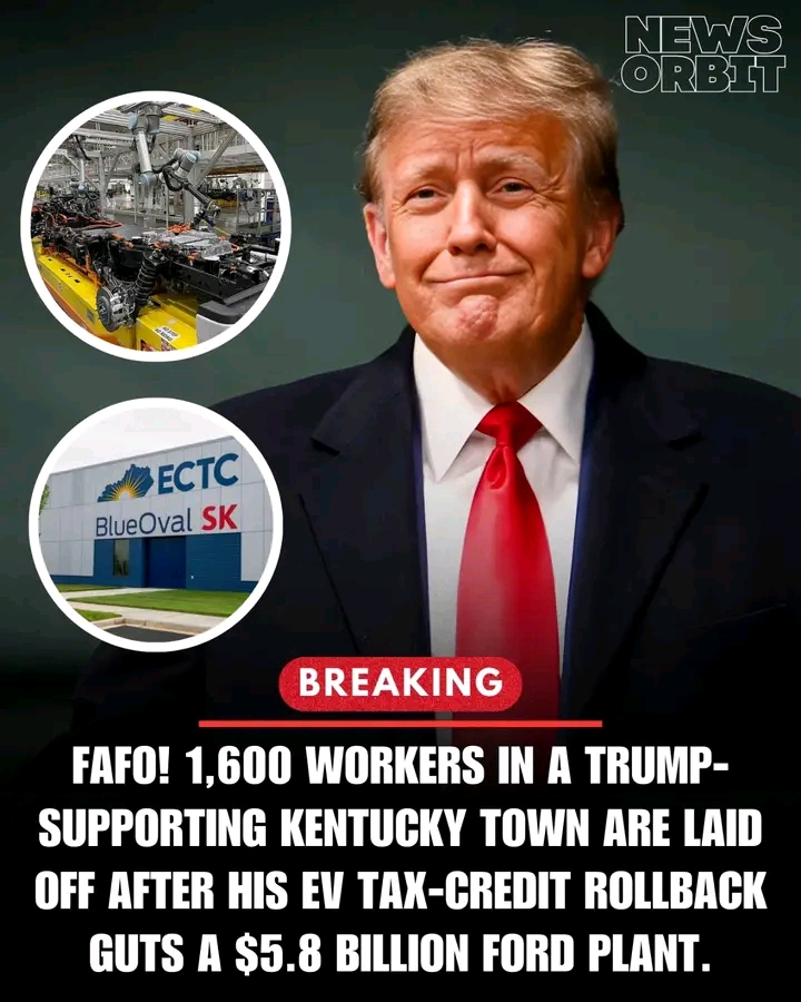 Production has halted at Ford’s BlueOval SK battery plant in Kentucky, impacting 1,600 employees in a region that strongly supported former President Donald Trump.