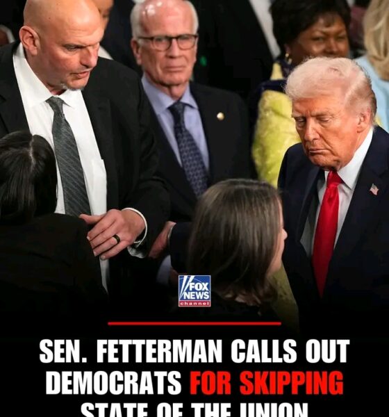 DIVIDED STATES: Sen. John Fetterman said he was likely the only Democrat to shake hands with President Trump at the State of the Union, describing his side of the aisle's conduct as "disappointing," adding he found it sad so many of his colleagues didn’t show up...