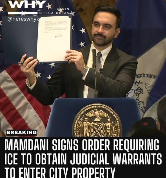 Zohran Mamdani has signed a new executive order that requires ICE to obtain a judicial warrant before entering New York City property...