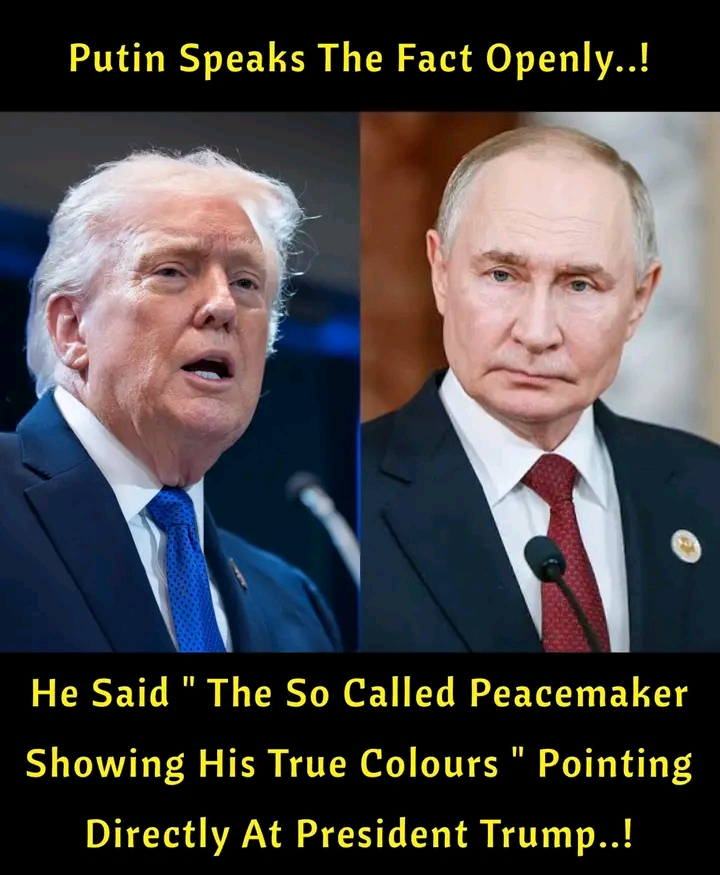 Russian President Vladimir Putin made a strong statement while referring to former U.S. President Donald Trump, saying that the “so-called peacemaker” is now showing his “true colours...