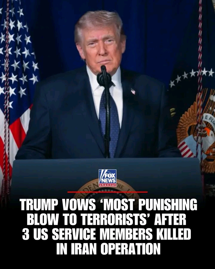 BREAKING : President Donald Trump vowed to "avenge" the deaths of three U.S. service members killed in action as the conflict involving Iran deepens across the Middle East...