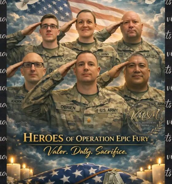 SAD NEWS : Six American heroes have now been identified after losing their lives during Operation Epic Fury...